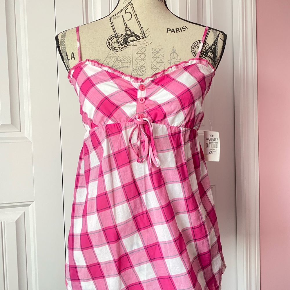 Pink Plaid Women's top